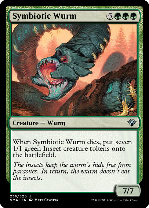 Symbiotic Wurm - Vintage Masters Magic card