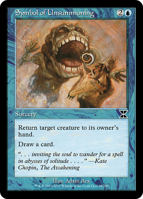 Symbol of Unsummoning - Masters Edition IV Magic card