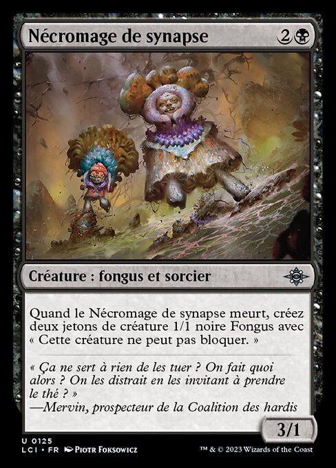 Necromago Sinaptico (Synapse Necromage) - The Lost Caverns of Ixalan (#125) - Illustrated by Piotr Foksowicz - Magic: The Gathering Card