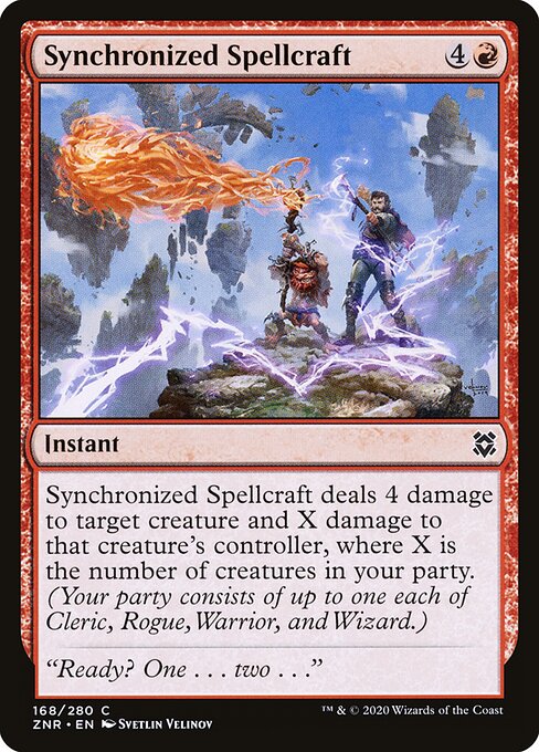 Synchronized Spellcraft - Zendikar Rising Magic card