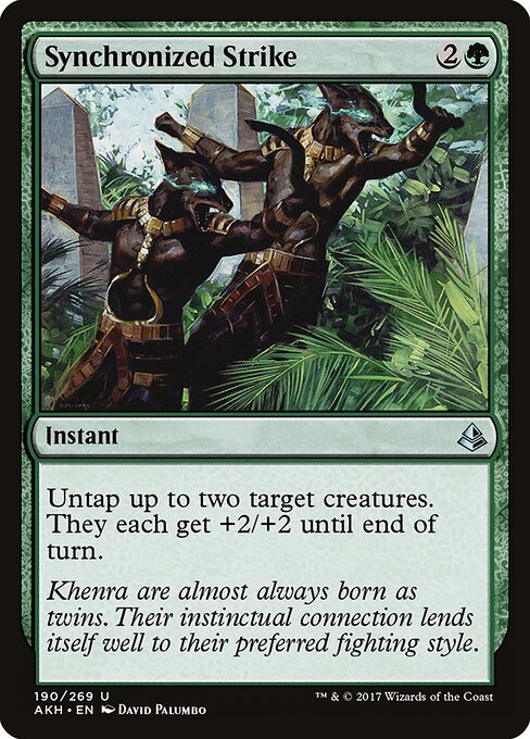 Synchronized Strike - Amonkhet Magic card