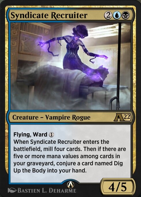 Syndicate Recruiter - Alchemy: New Capenna (#30) - Illustrated by Bastien L. Deharme - Magic: The Gathering Card