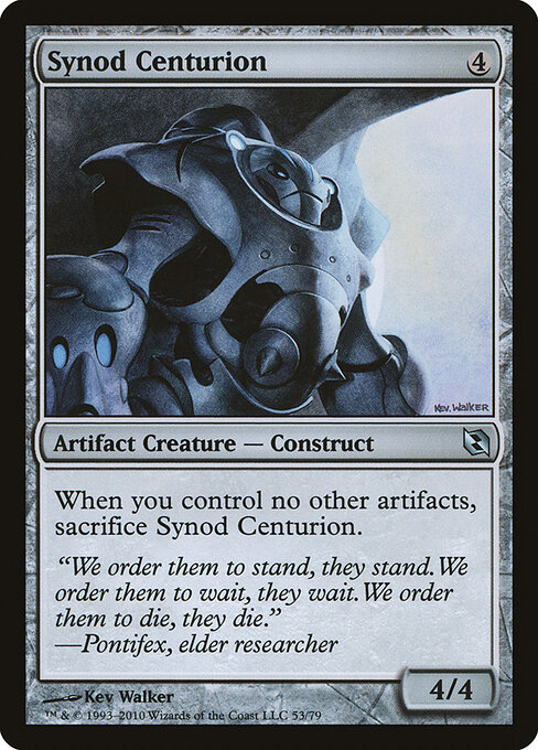 Synod Centurion - Duel Decks: Elspeth vs. Tezzeret (#53) - Illustrated by Kev Walker - Magic: The Gathering Card
