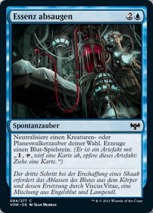 Siphonner l'essence (Syphon Essence) - Innistrad: Crimson Vow (#84) - Illustrated by Sean Murray - Magic: The Gathering Card