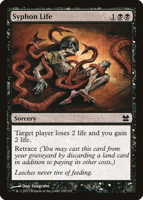 Syphon Life - Modern Masters Magic card