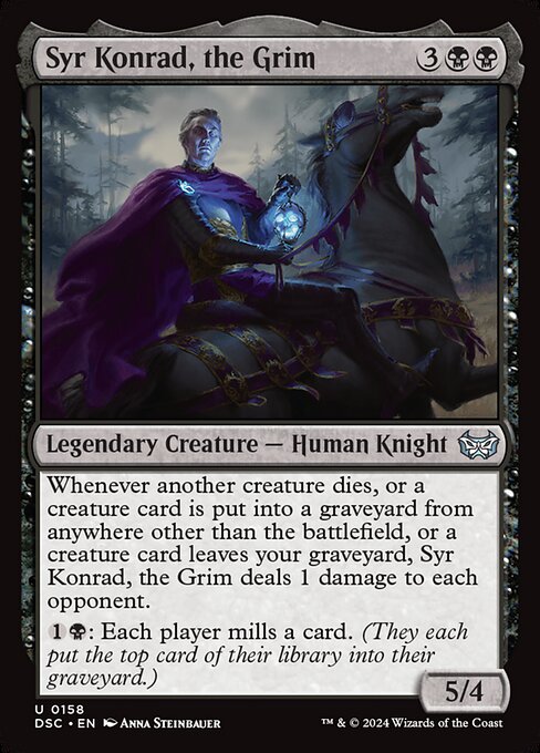 Syr Konrad, the Grim - Duskmourn: House of Horror Commander Magic card