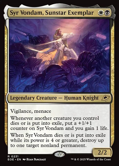 Syr Vondam, Sunstar Exemplar - Edge of Eternities Magic card