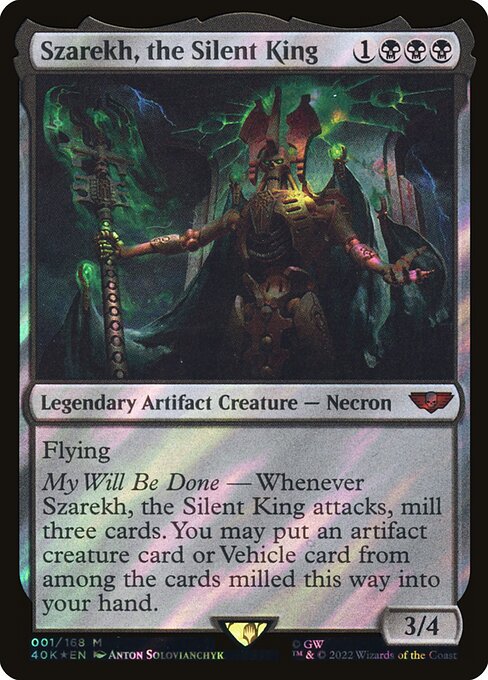 Szarekh, the Silent King - Warhammer 40,000 Commander Magic card