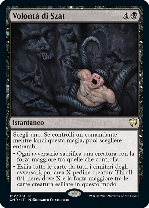 ザットの意志 (Szat's Will) - Commander Legends (#655) - Illustrated by Sidharth Chaturvedi - Magic: The Gathering Card