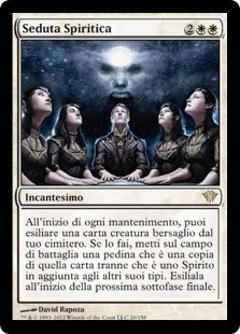 Seduta Spiritica (Séance) - Dark Ascension (#20) - Illustrated by David Rapoza - Magic: The Gathering Card