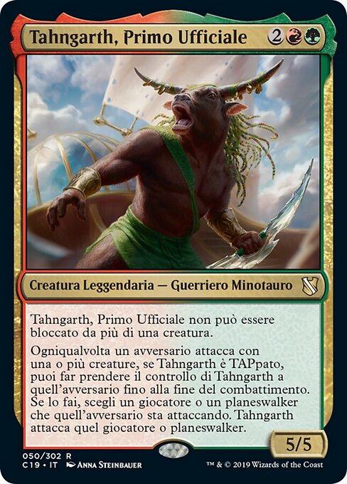 Tahngarth, Primo Ufficiale (Tahngarth, First Mate) - Commander 2019 (#50) - Illustrated by Anna Steinbauer - Magic: The Gathering Card
