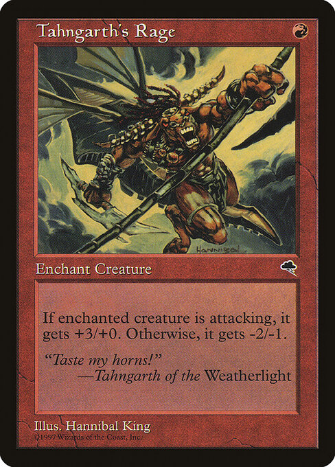 Tahngarth's Rage - Tempest Magic card