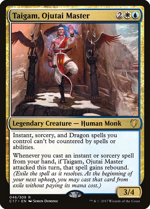 Taigam, Ojutai Master - Commander 2017 (#46) - Illustrated by Simon Dominic - Magic: The Gathering Card