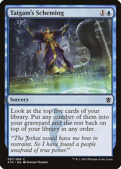 Taigam's Scheming - Khans of Tarkir Magic card