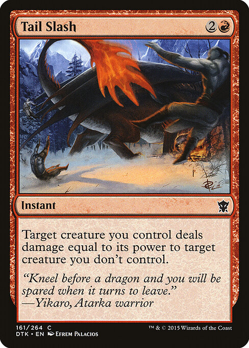 Tail Slash - Dragons of Tarkir Magic card