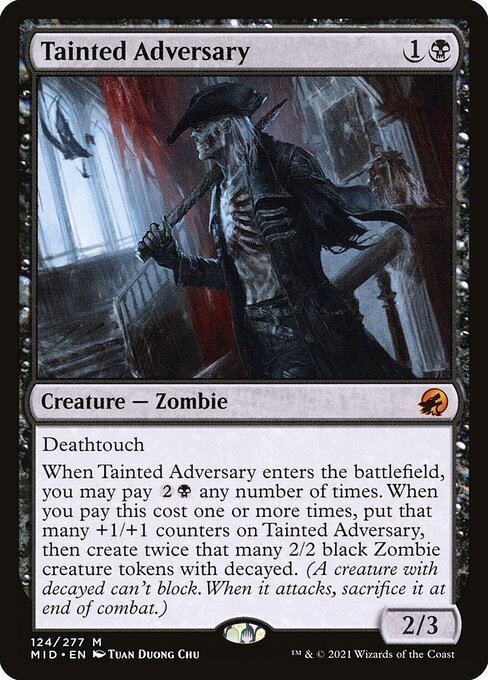 Tainted Adversary - Innistrad: Midnight Hunt Magic card