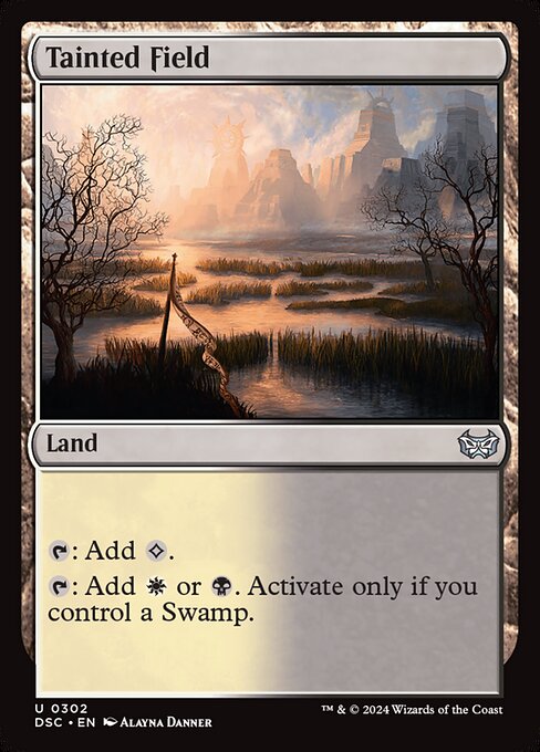 Tainted Field - Duskmourn: House of Horror Commander Magic card