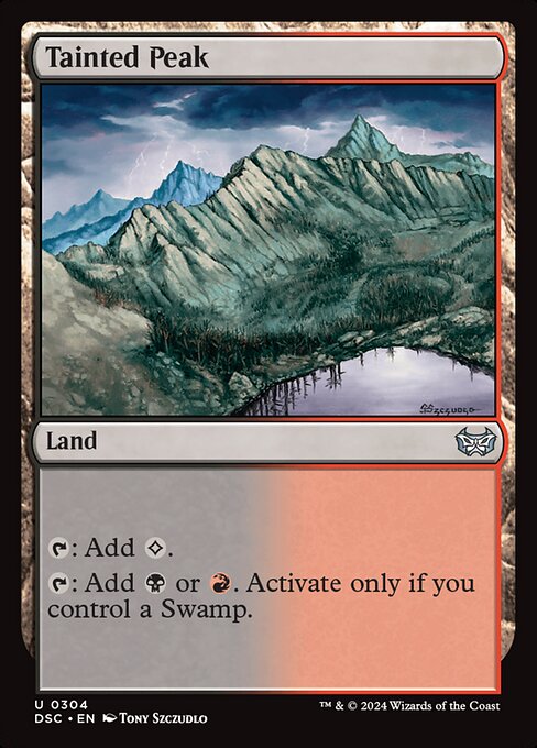 Tainted Peak - Duskmourn: House of Horror Commander Magic card