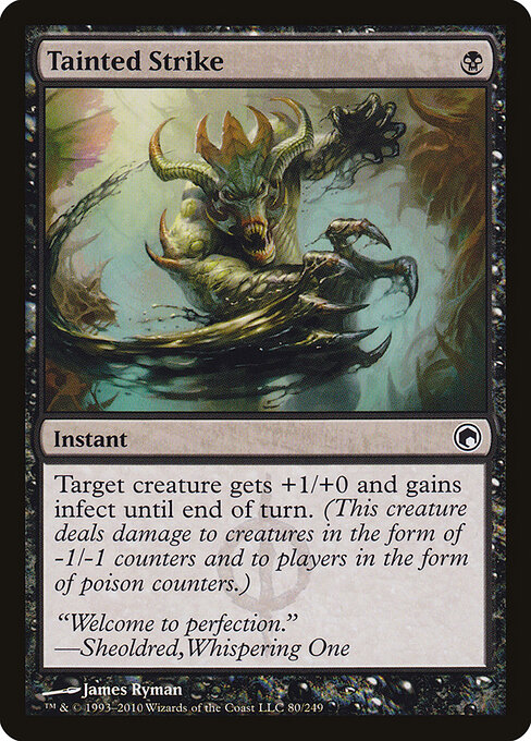 Tainted Strike - Scars of Mirrodin Magic card