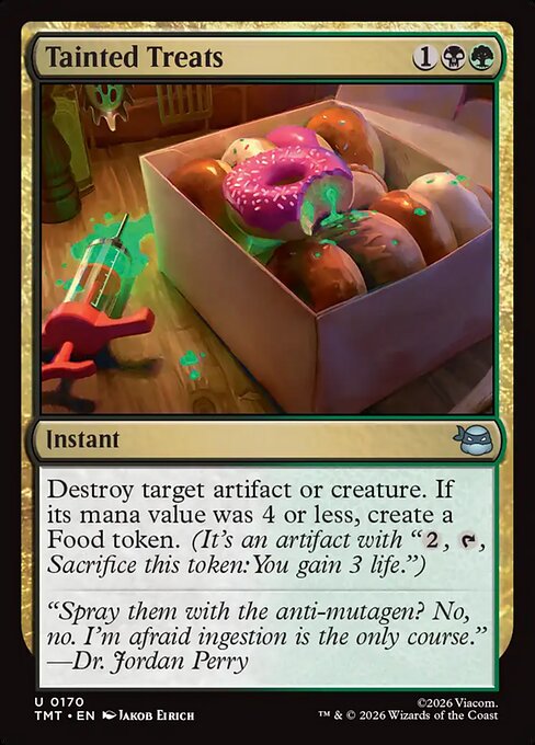 Tainted Treats - Teenage Mutant Ninja Turtles Magic card