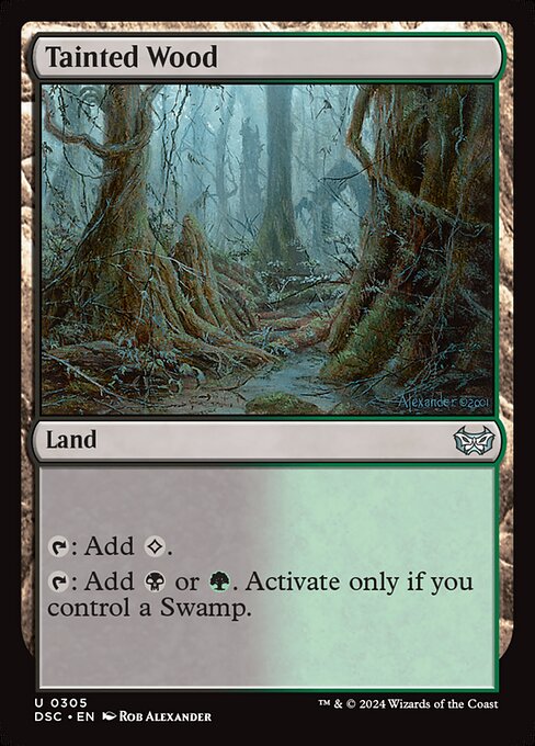 Tainted Wood - Duskmourn: House of Horror Commander Magic card