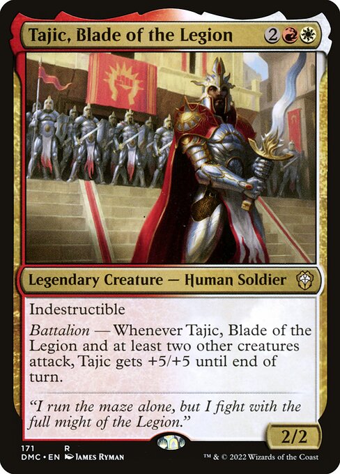 Tajic, Blade of the Legion - Dominaria United Commander (#171) - Illustrated by James Ryman - Magic: The Gathering Card