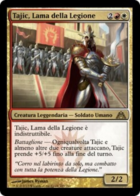 Tajic, Lama della Legione (Tajic, Blade of the Legion) - Dragon's Maze (#107) - Illustrated by James Ryman - Magic: The Gathering Card