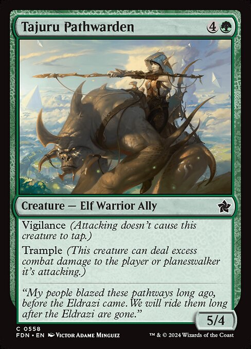 Tajuru Pathwarden - Foundations Magic card