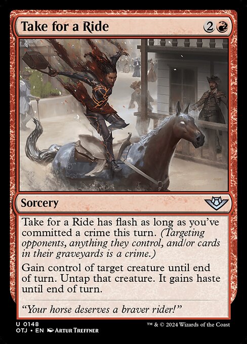 Take for a Ride - Outlaws of Thunder Junction Magic card