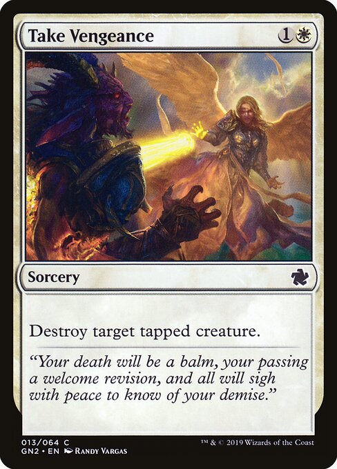 Take Vengeance - Game Night 2019 Magic card