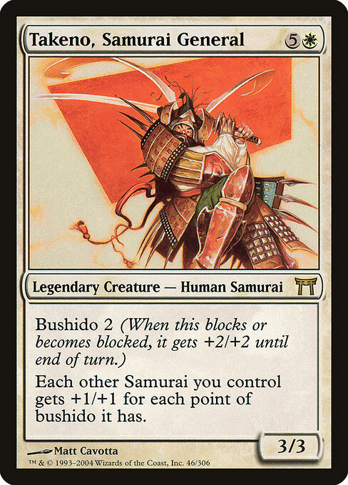 Takeno, Samurai General - Champions of Kamigawa Magic card