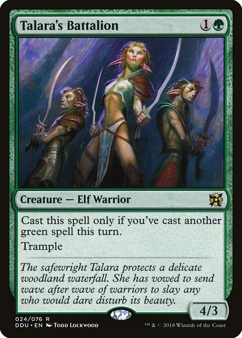 Talara's Battalion - Duel Decks: Elves vs. Inventors Magic card