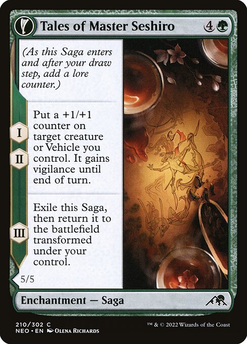 Tales of Master Seshiro // Seshiro's Living Legacy - Kamigawa: Neon Dynasty Magic card