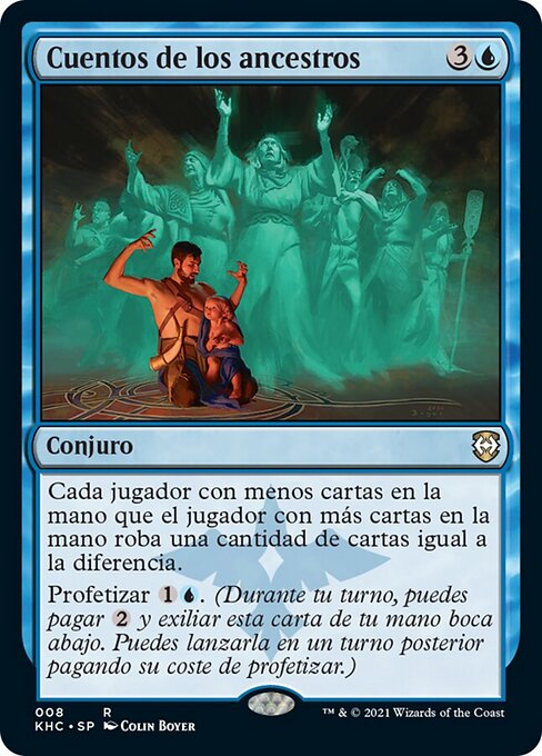 Cuentos de los ancestros (Tales of the Ancestors) - Kaldheim Commander (#8) - Illustrated by Colin Boyer - Magic: The Gathering Card