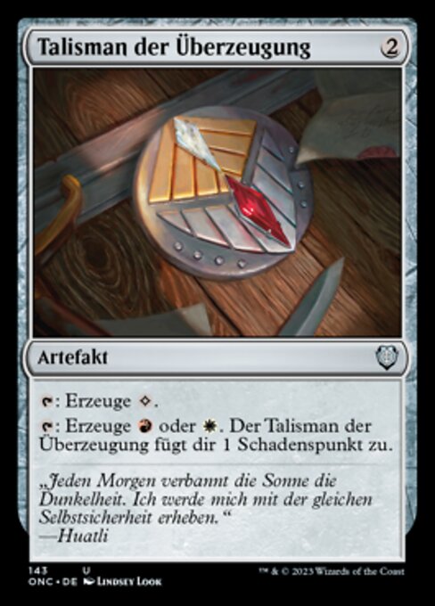 Talismano della Convinzione (Talisman of Conviction) - Marvel Super Heroes Commander (#217) - Illustrated by Uzuri - Magic: The Gathering Card