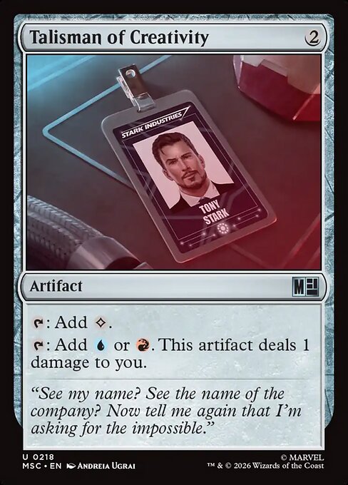 Talisman of Creativity - Marvel Super Heroes Commander Magic card