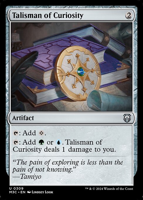 Talisman of Curiosity - Modern Horizons 3 Commander (#309) - Illustrated by Lindsey Look - Magic: The Gathering Card