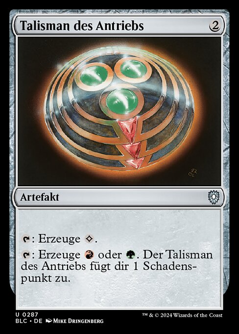 Talisman d'impulsion (Talisman of Impulse) - Modern Horizons 3 Commander (#311) - Illustrated by Mike Dringenberg - Magic: The Gathering Card