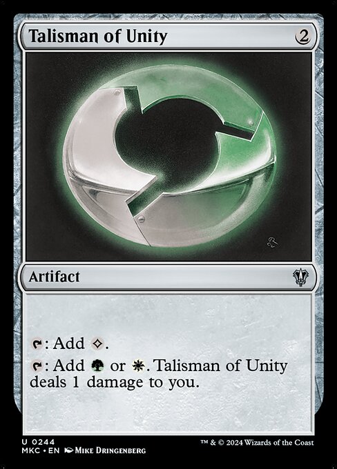 Talisman of Unity - Murders at Karlov Manor Commander Magic card