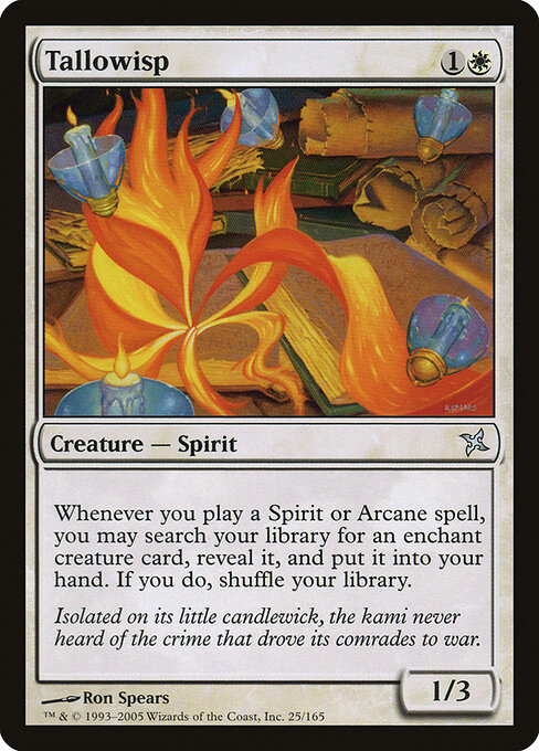 Candeletto (Tallowisp) - Betrayers of Kamigawa (#25) - Illustrated by Ron Spears - Magic: The Gathering Card