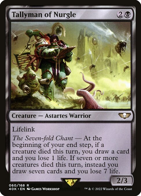 Tallyman of Nurgle - Warhammer 40,000 Commander Magic card
