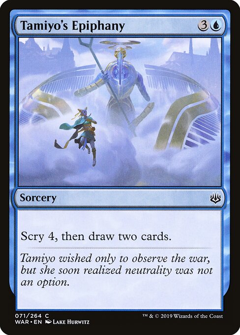 Tamiyo's Epiphany - War of the Spark Magic card