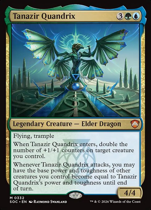 Tanazir Quandrix - Secrets of Strixhaven Commander (#332) - Illustrated by Raymond Swanland - Magic: The Gathering Card