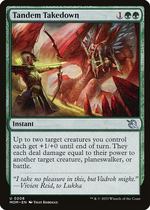 Tandem Takedown - March of the Machine Magic card