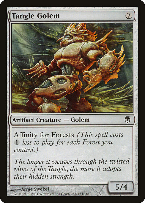 Tangle Golem - Darksteel Magic card