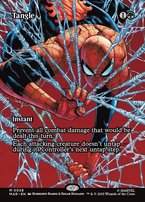 Verfangen (Tangle) - Marvel Universe (#38) - Illustrated by Humberto Ramos & Edgar Delgado - Magic: The Gathering Card
