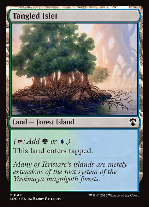 Tangled Islet - Secrets of Strixhaven Commander Magic card