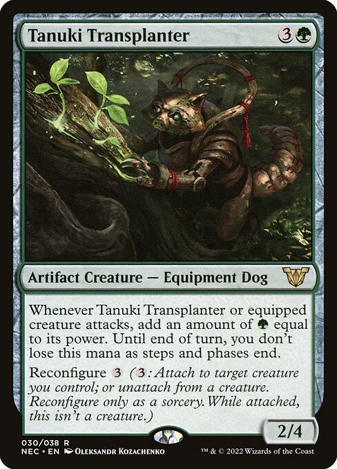 Tanuki Transplanter - Neon Dynasty Commander Magic card