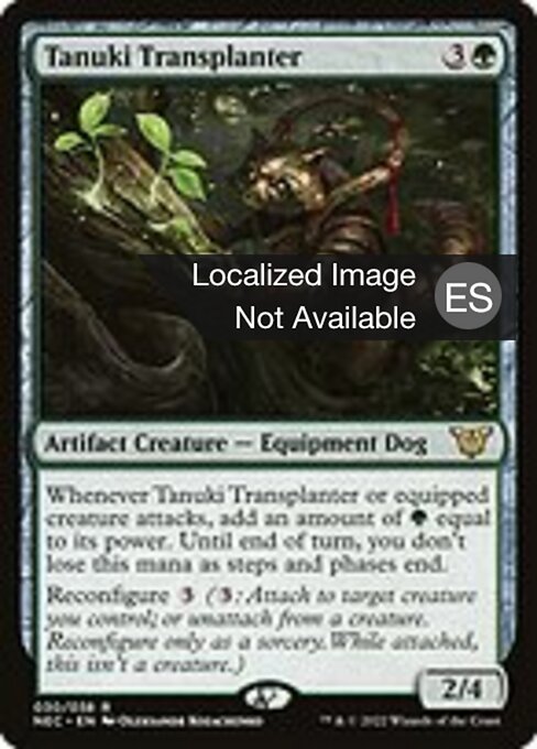 Тануки-Пересадчик (Tanuki Transplanter) - Neon Dynasty Commander (#30) - Illustrated by Oleksandr Kozachenko - Magic: The Gathering Card