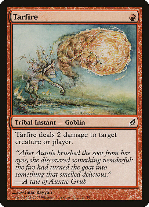 Teerfeuer (Tarfire) - Lorwyn (#194) - Illustrated by Omar Rayyan - Magic: The Gathering Card